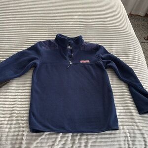 Boys navy blue pullover fleece